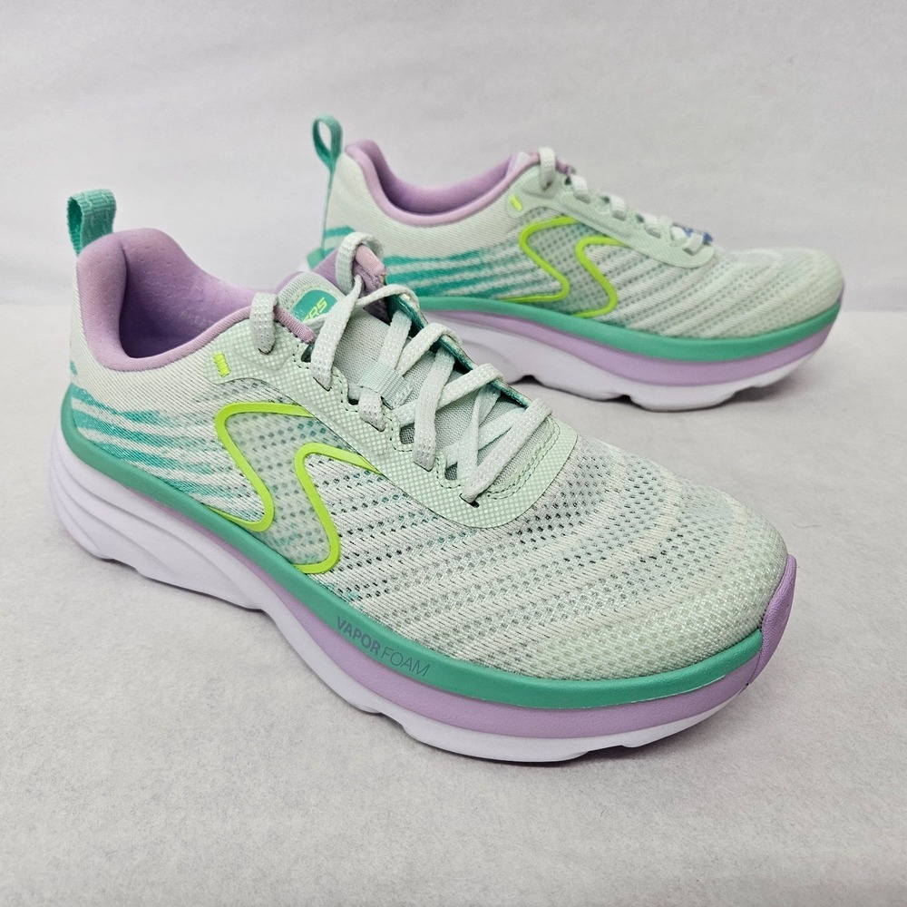 Skechers D'Lux Vapor - Cool Breeze Athletic Shoe 150583 Mint Purple Women Size 6